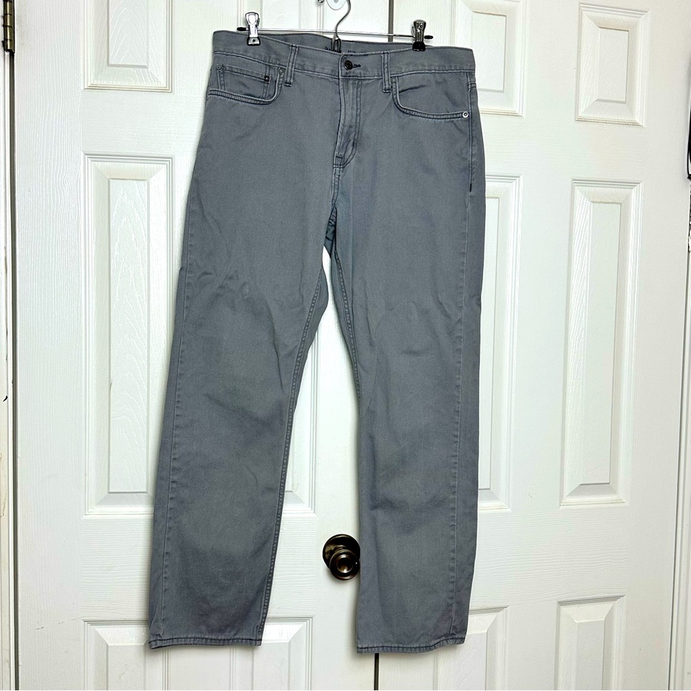Old Navy Straight Built In Tough Gray Denim Jeans 34 x 30 Casual